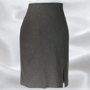 OPEN Collection Gray Grid Check Skirt in Size 8